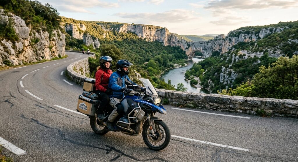 Balade à moto